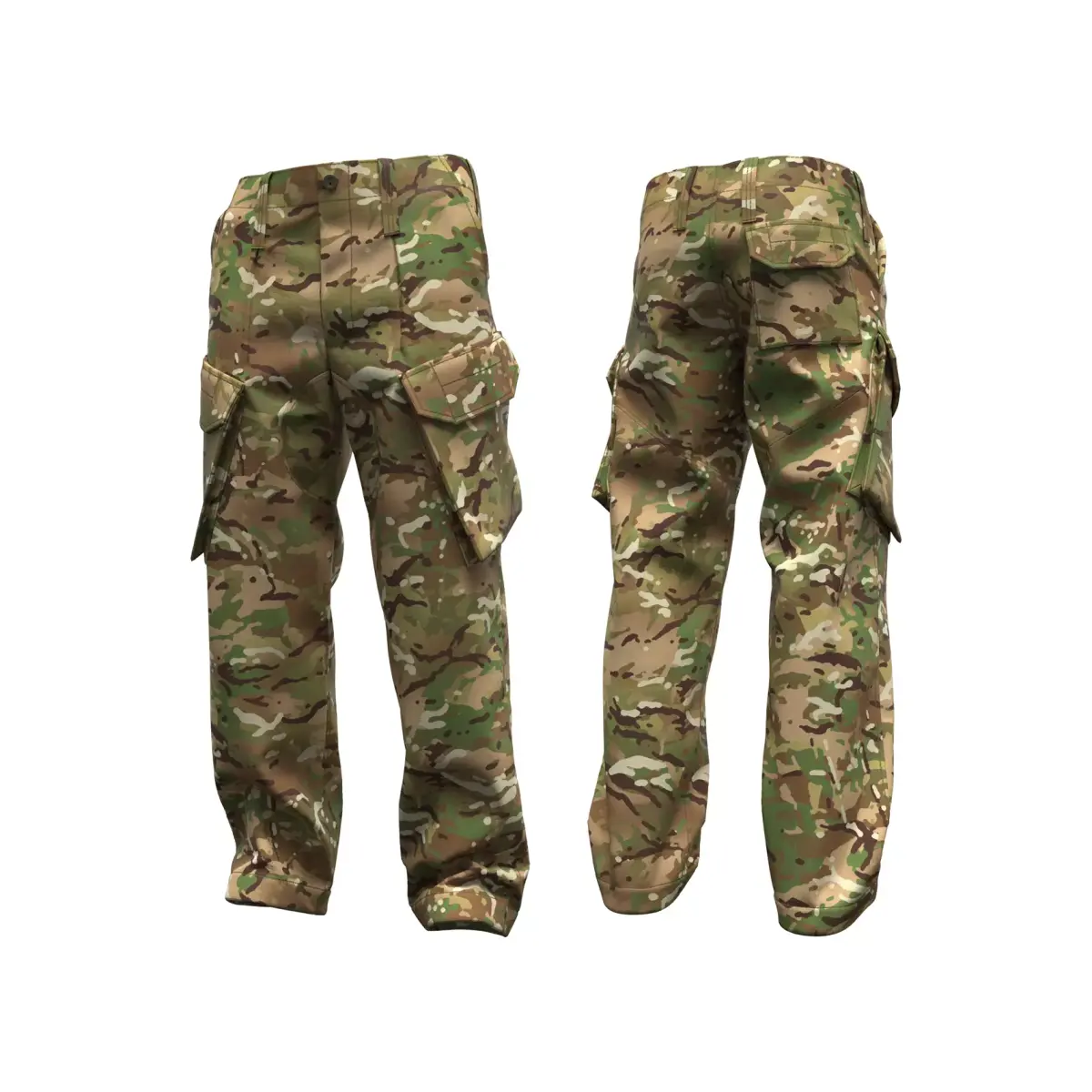 UK MTP PCS CU Combat Pants - Marvelous Designer 3D model