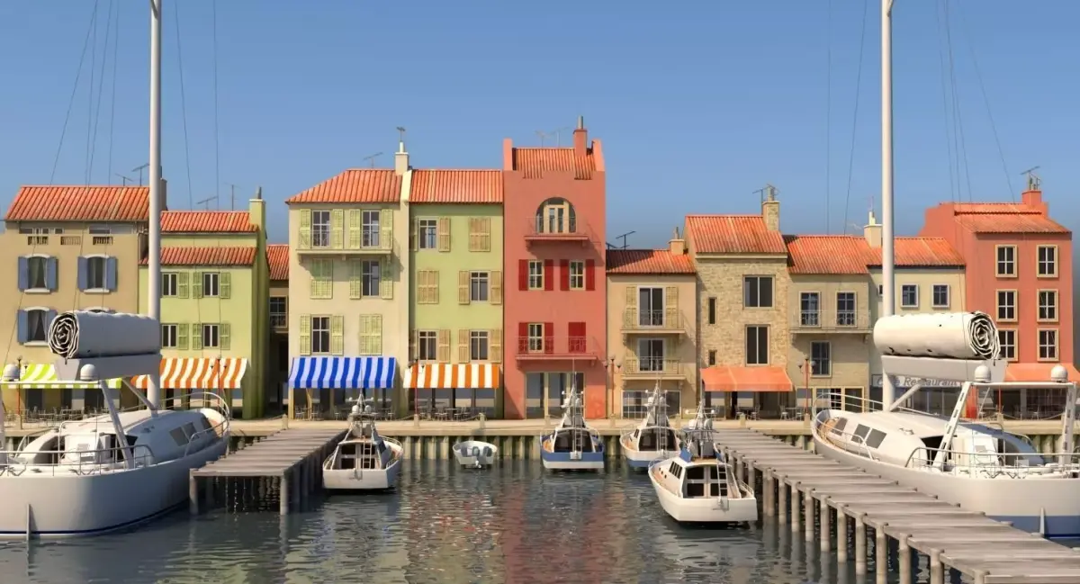 3d City Port 2 3D model
