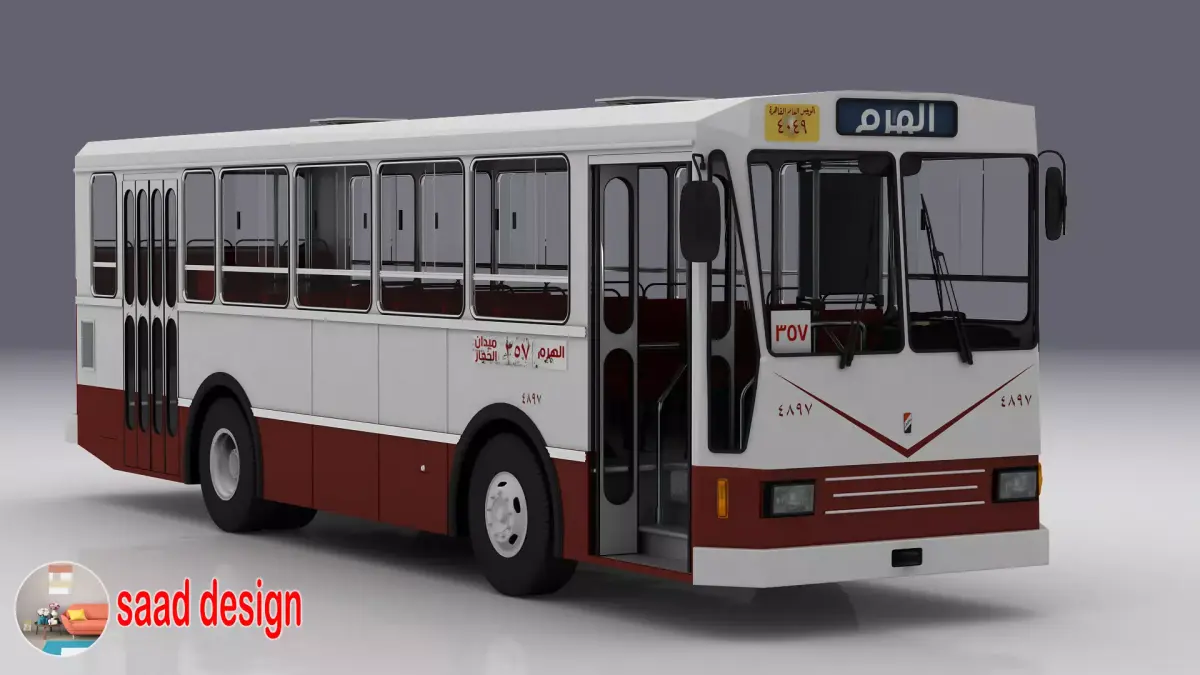 bus nasr 811 cario old  3D model