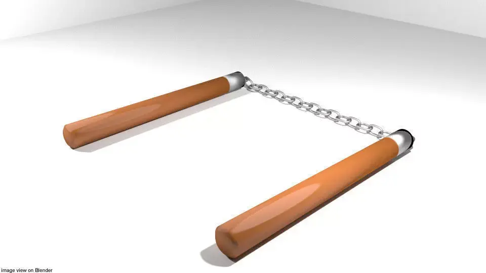 ChainStick - Wooden 3D model
