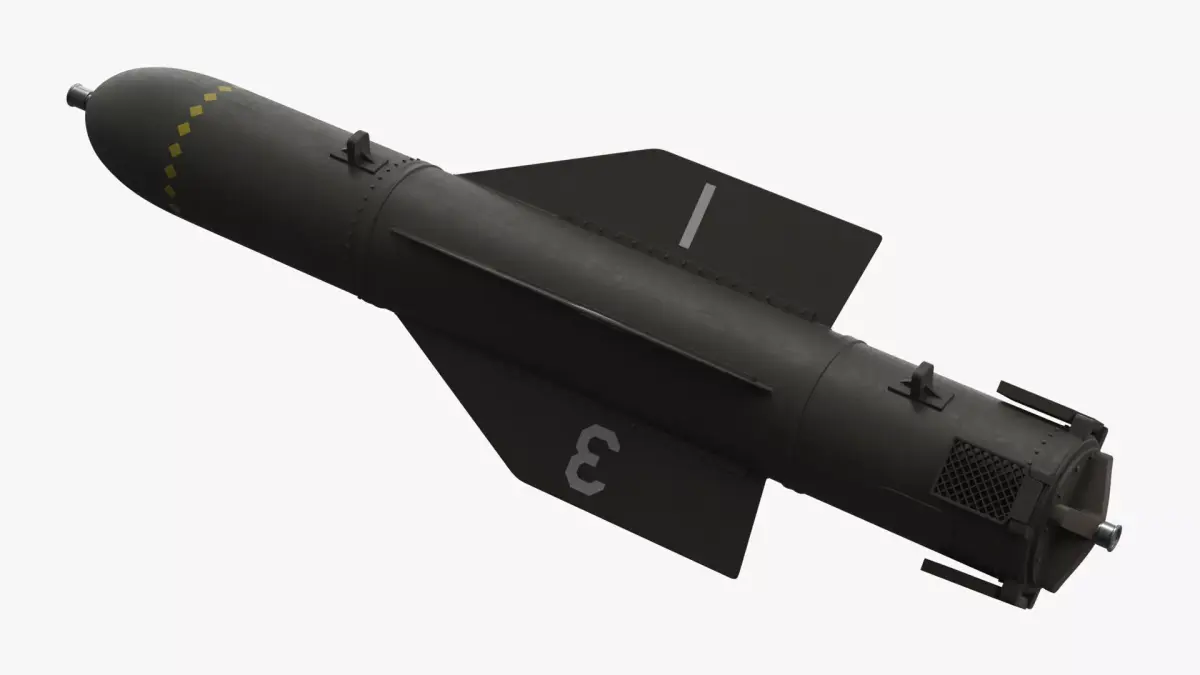 GBU-57 Bunker Buster Rigged 3D model purchase