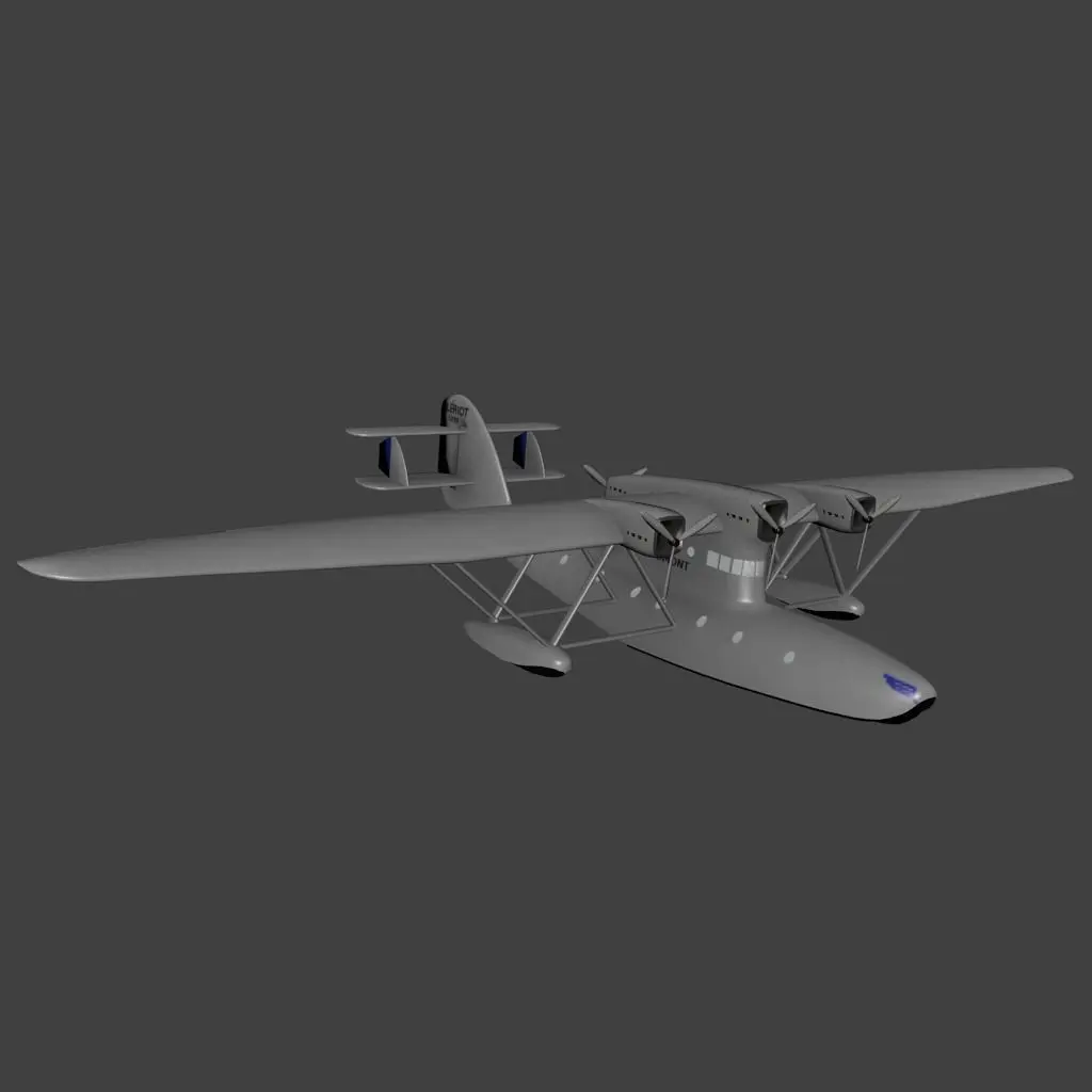Bleriot 5190 Low-poly 3D model