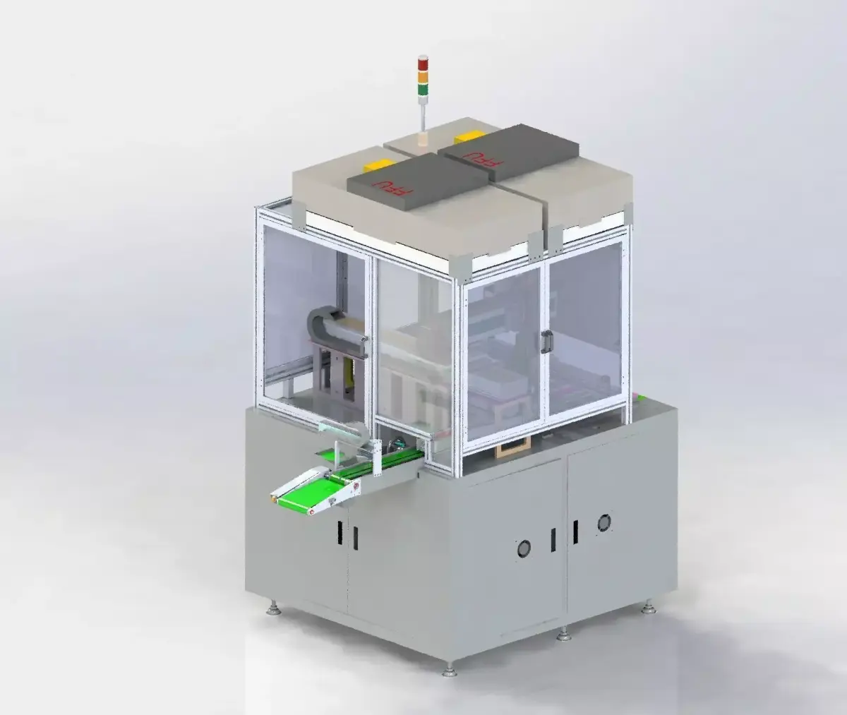 Automatic assembling of touch screen 3D model