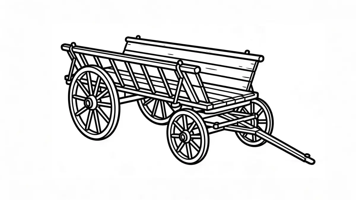 Wooden Carts 3D Model Pack