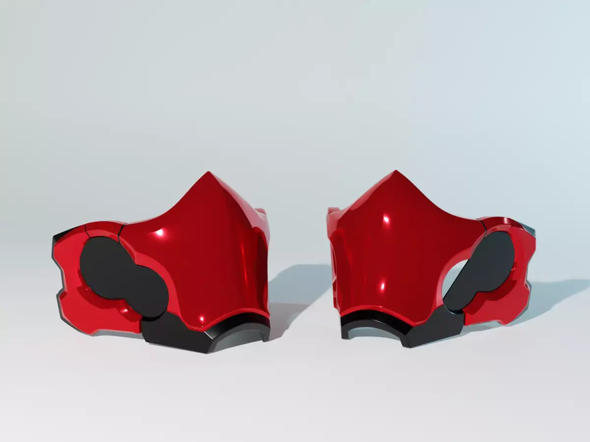 Red Hood Mask Helmet Cosplay STL 3D Print file halfmask 3D print model