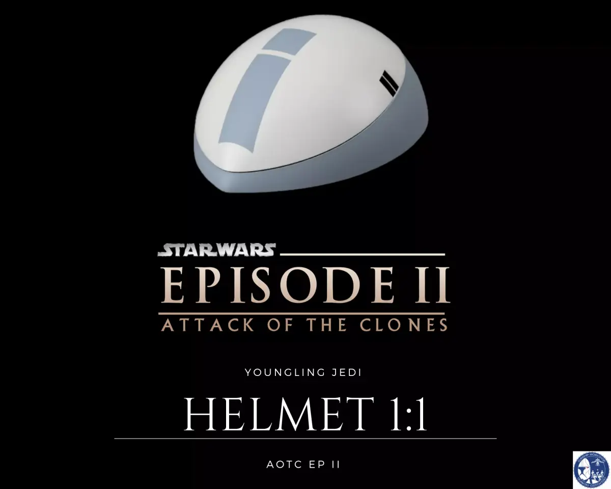 star wars AOTC youngling training jedi hemet for cosplay  3D print model