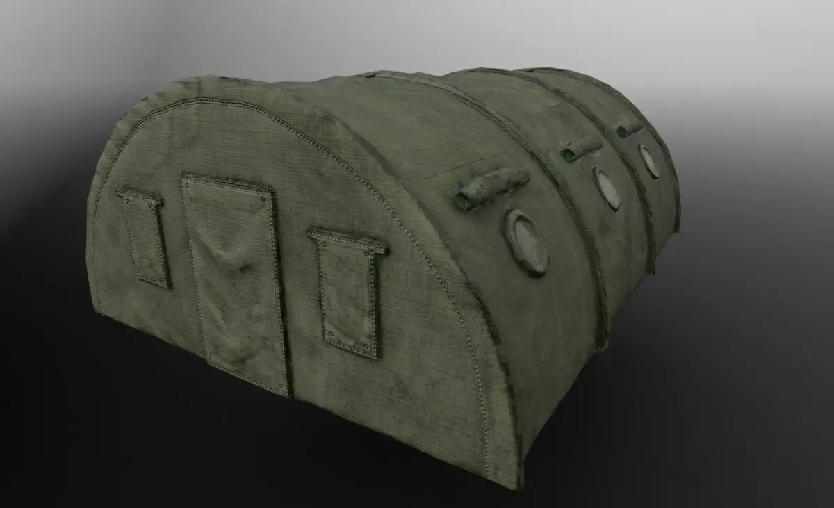 Military Camp - Low Poly - Game Ready Low-poly 3D model