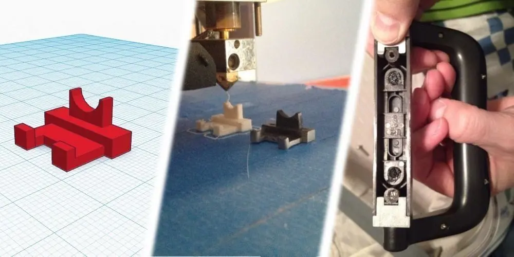 Samsonite Suitcase Handle Replacement Part 3D print model
