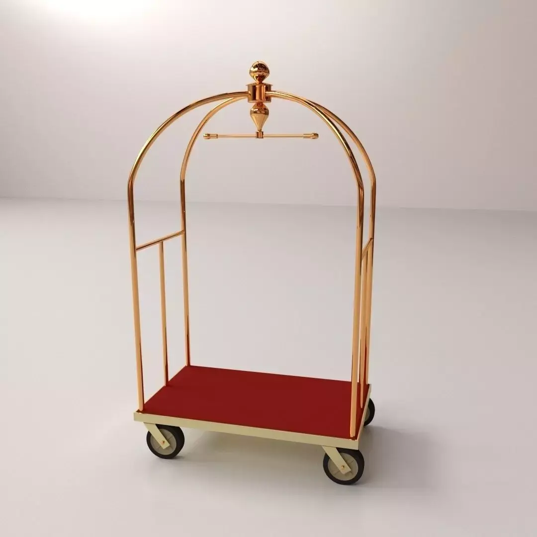 Hotel Luggage Cart 3D model