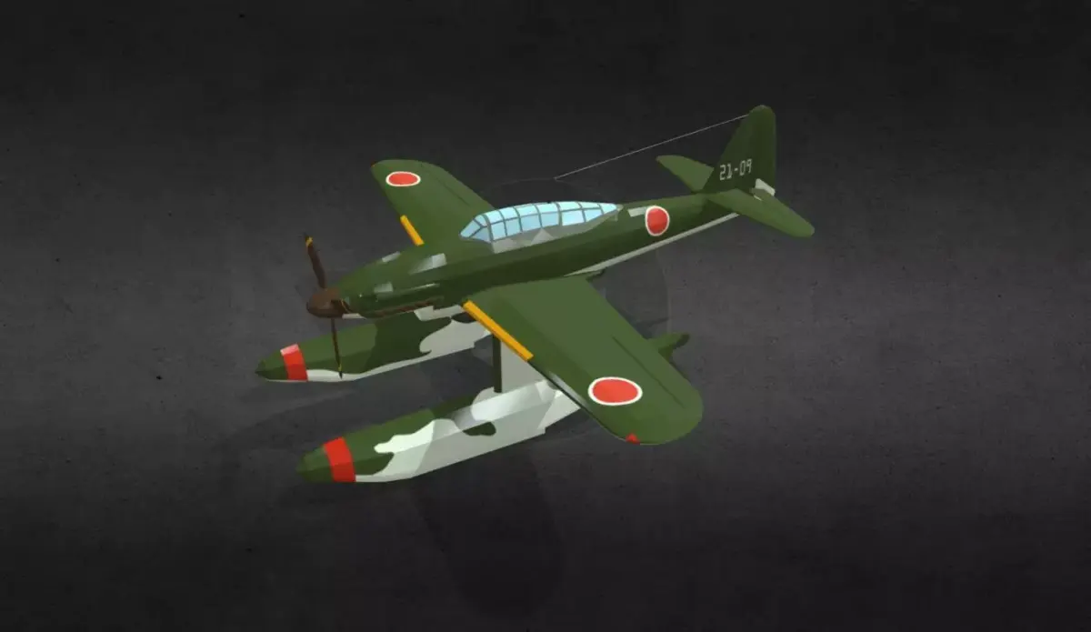  Aichi M6A Seiran Low-poly 3D model
