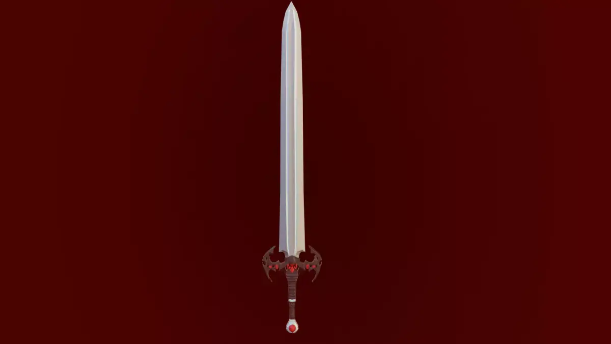 vampire sword blood low-poly ready for the game PBR Low-poly 3D model