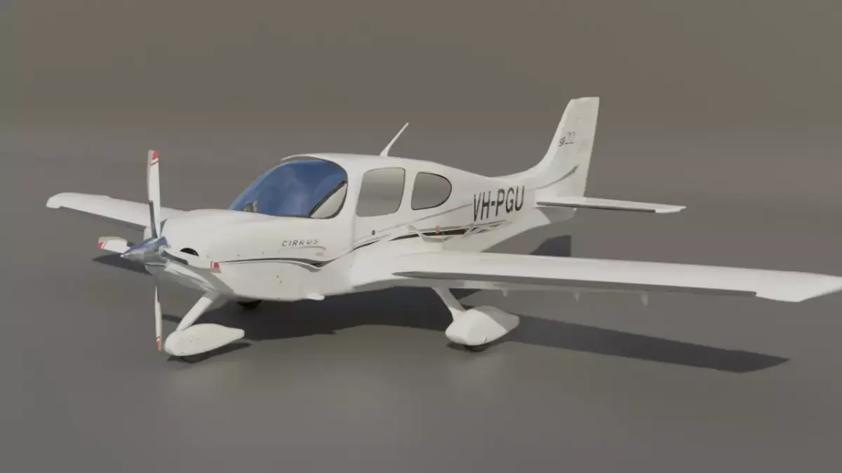 Aircraft - Airplane - Cirrus SR22 VH-PGU 3D model