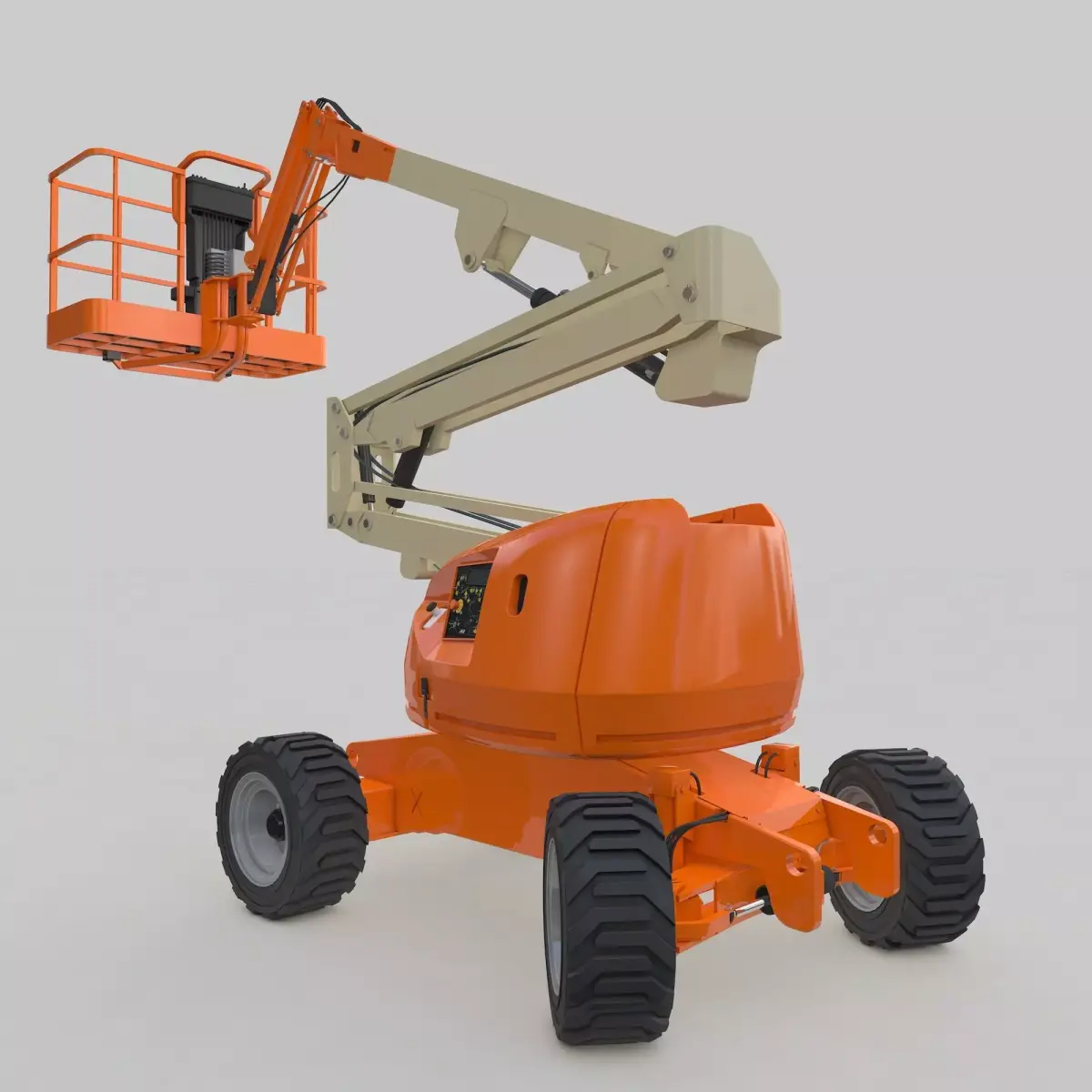 Cherry Picker Teleskopic Boom 3D model