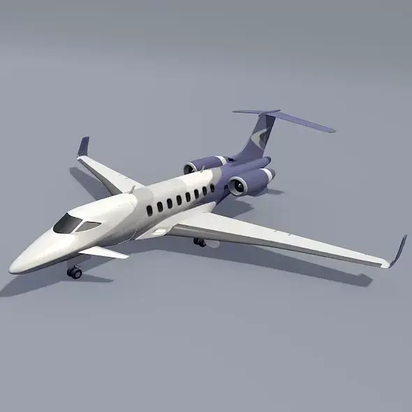 Business jet concept  3D model