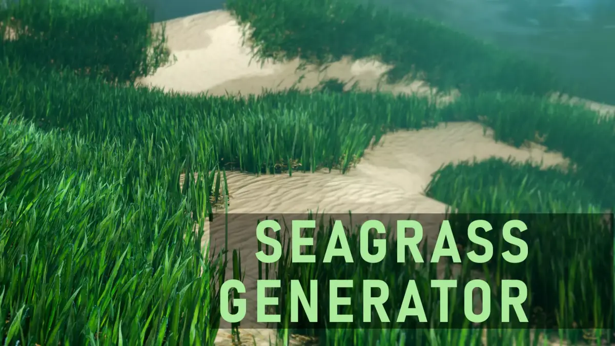 Seagrass Generator Low-poly 3D model