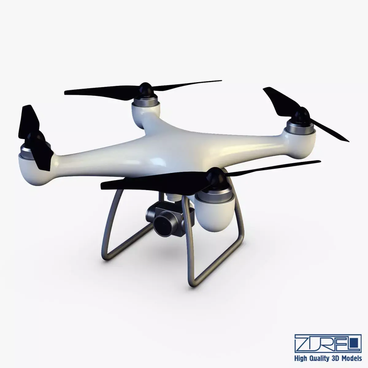 Drone Quadcopter v 1 3D model