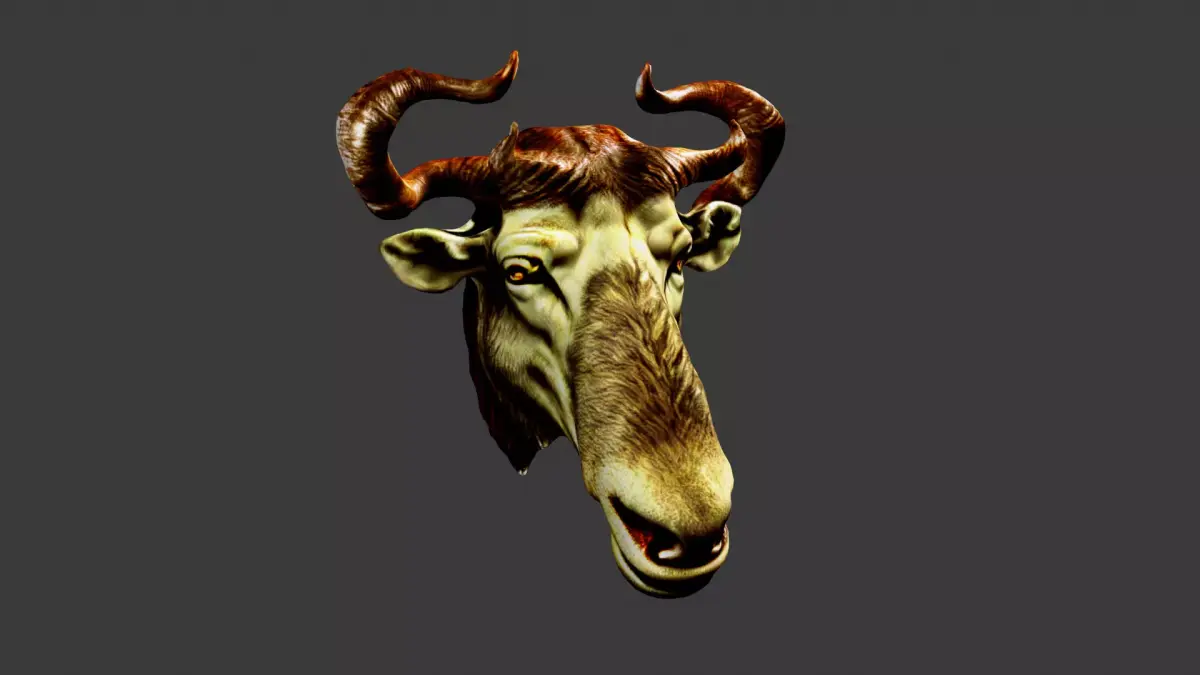 Animal Head Low-poly 3D model 22