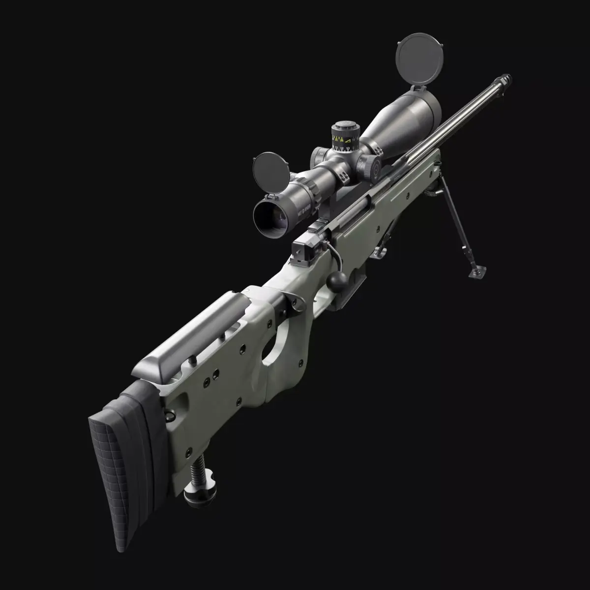Accuracy International AWM L115A3 3D model