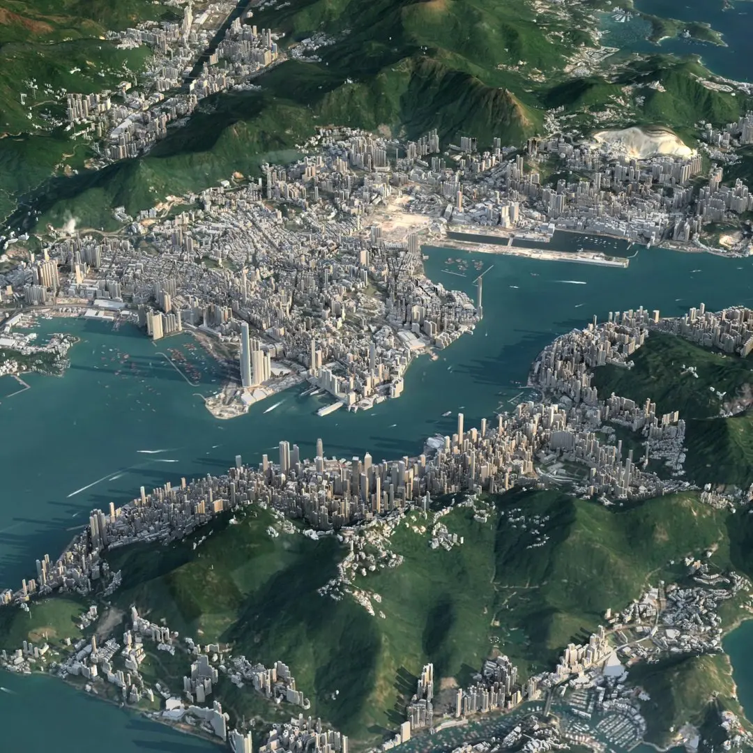 Hong Kong 3D model purchase