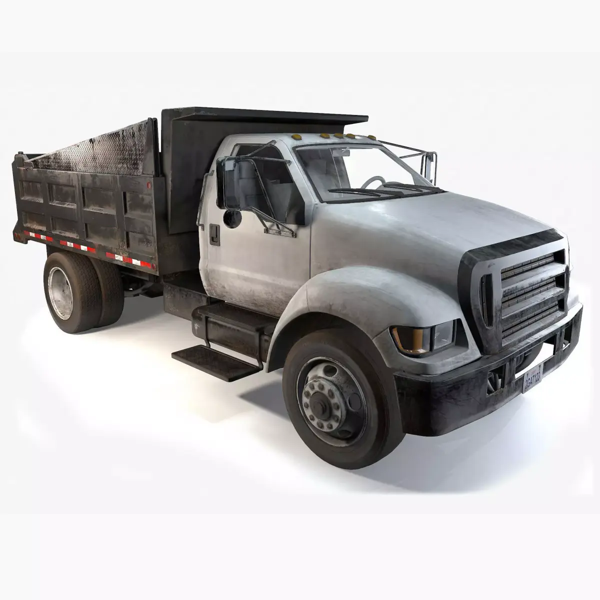 Dump Truck Game Ready PBR Textures Low-poly 3D model