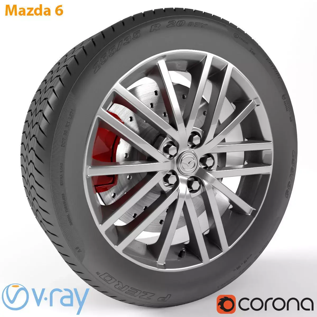 Mazda 6 Wheel 3D model