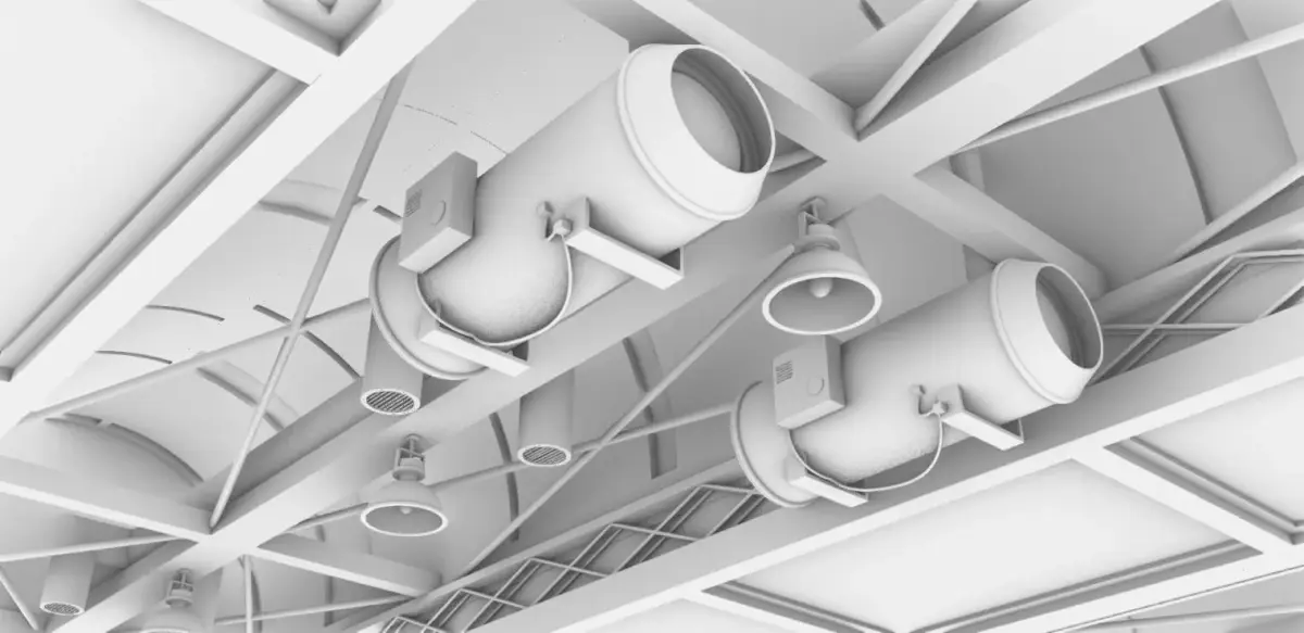 Greenhouse roof Industrial 3D model