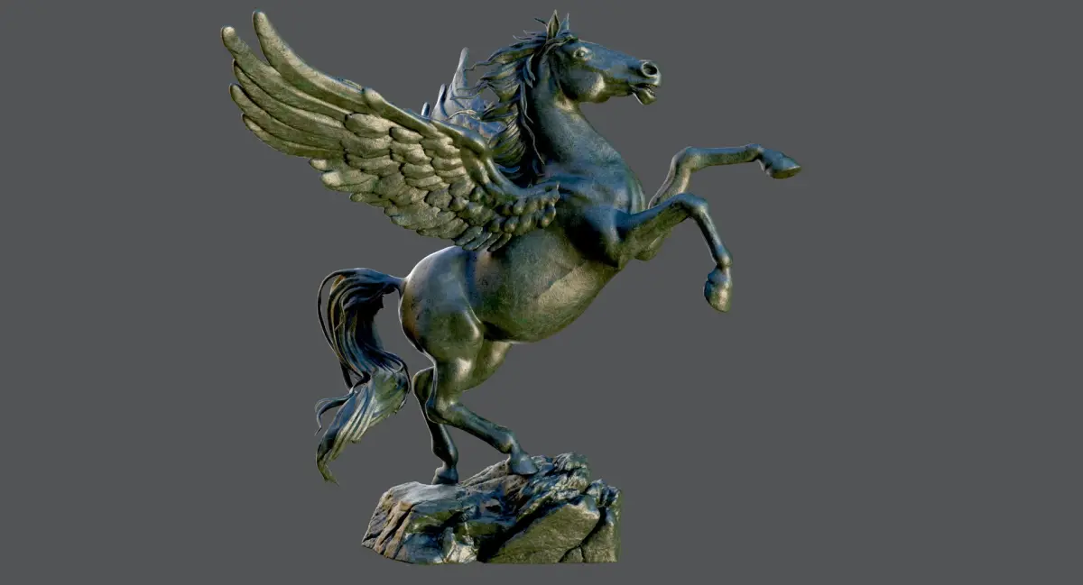 Pegasus Statue 3D model