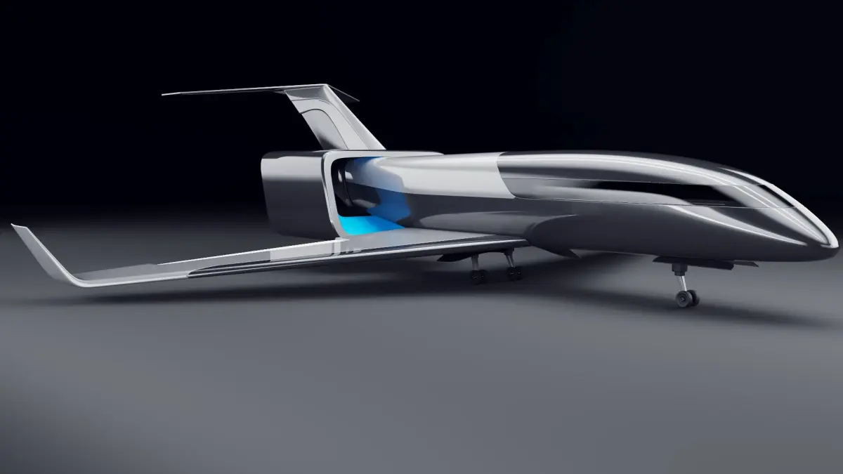 Generic Futuristic Airplane 3D model