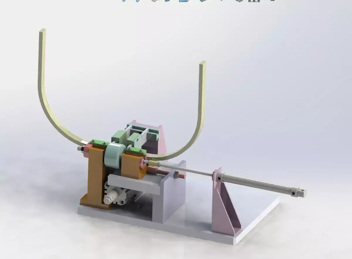 E type spring pack assembly machine 3D model