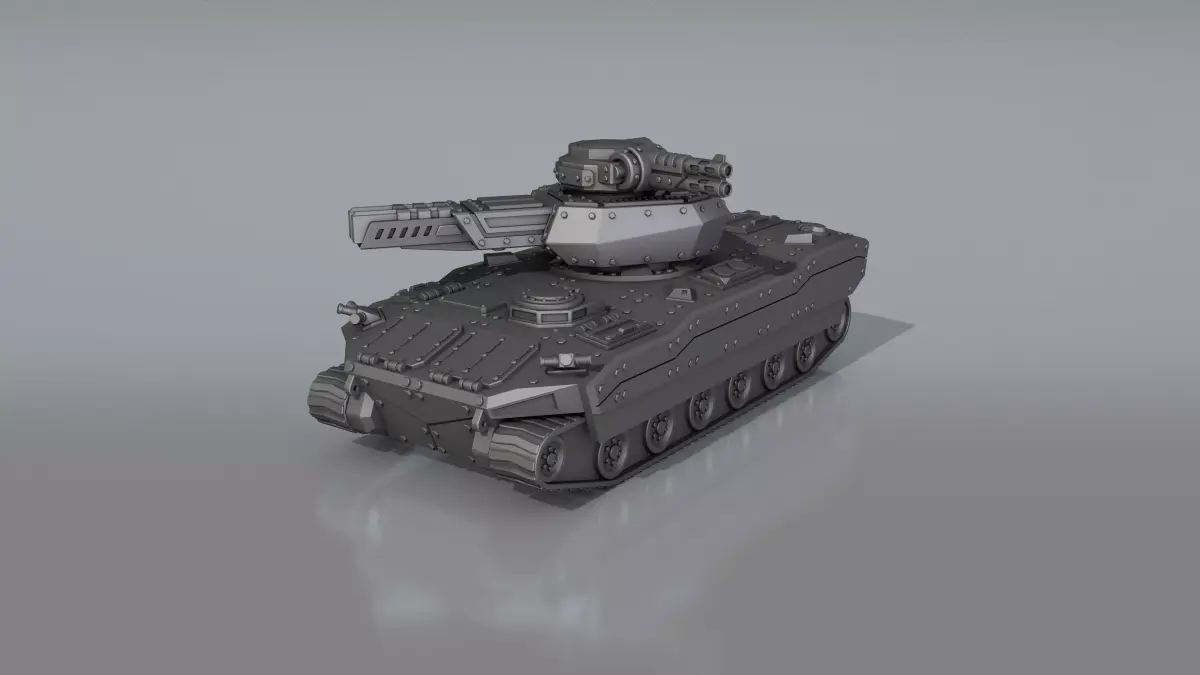 Battle tank V-3 -model for 3d printer 3D print model