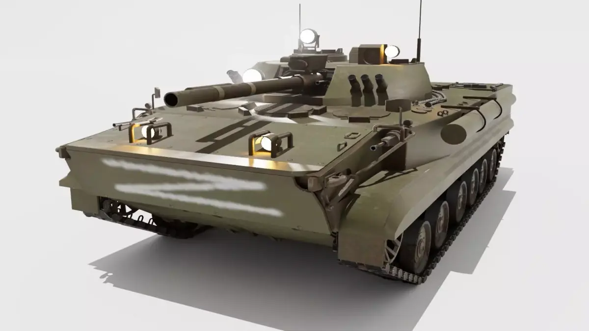 BMP-3 Russian Low-poly 3D model