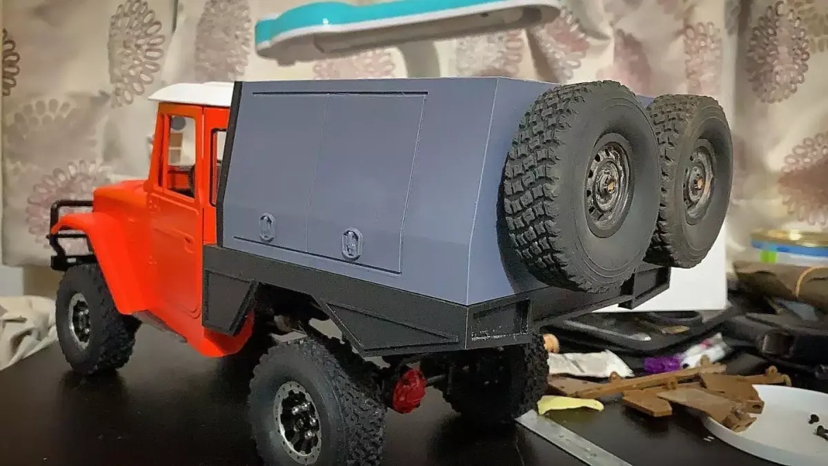 WPL C44KM 1 16 SCALE CAMPER CABIN  BED 3D print model