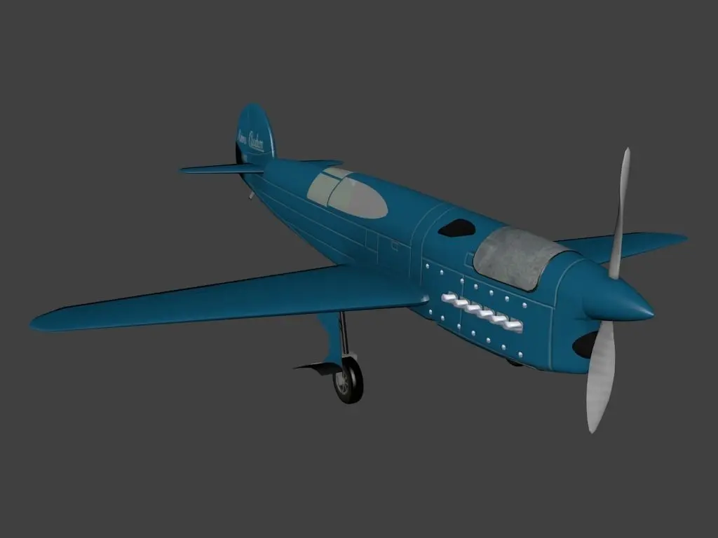 Caudron C561 Low-poly 3D model