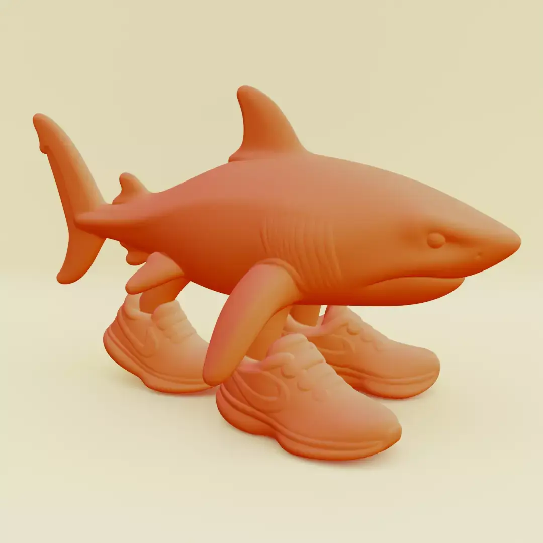 Tralalero Tralala Italian brainrot Printable 3D print model