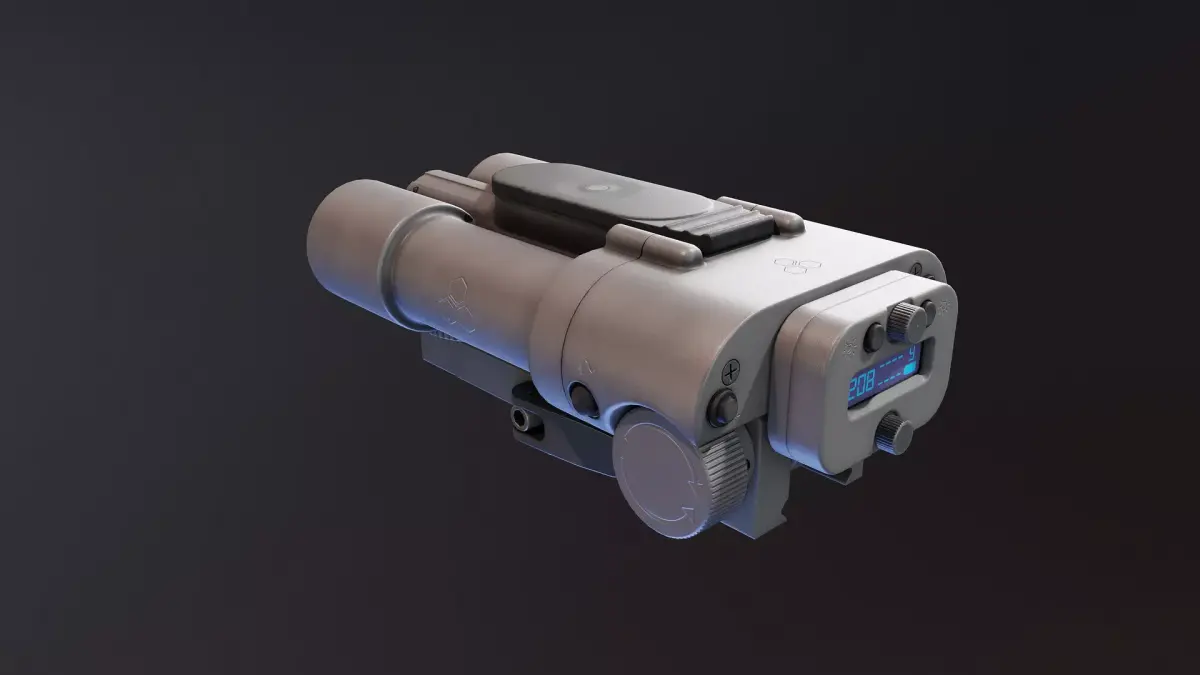 Radius Rangefinder Low-poly 3D model
