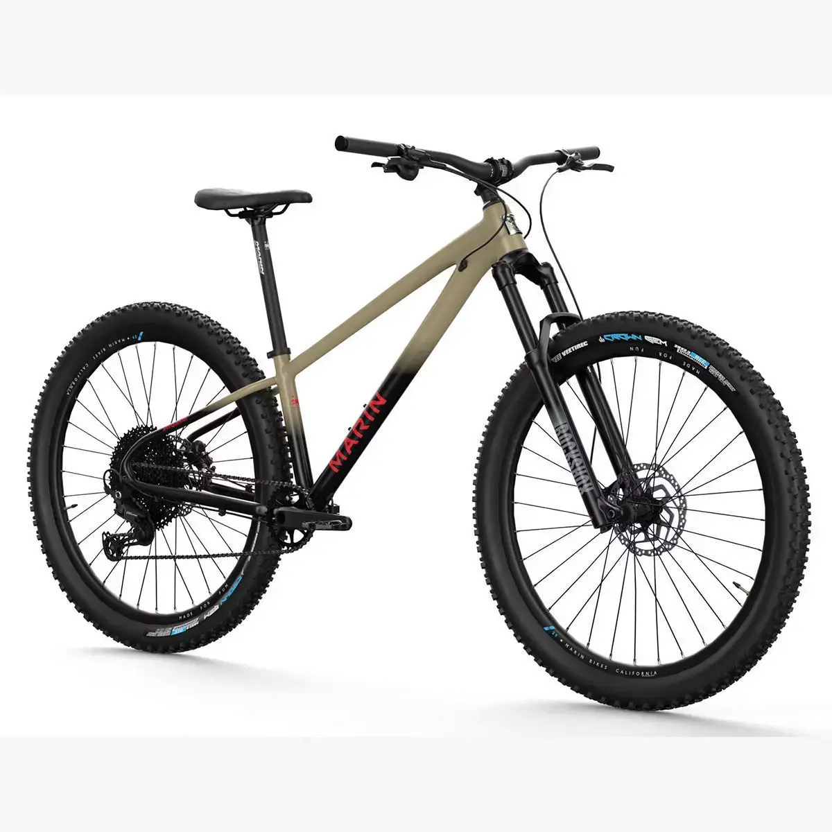 MTB hardtail in mud black Low-poly 3D model