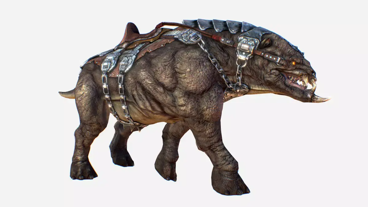 Creature mount Mastodont PBR Low-poly 3D model