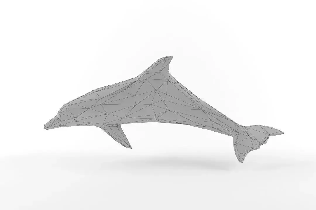 Low Poly Dolphin Low-poly 3D model purchase