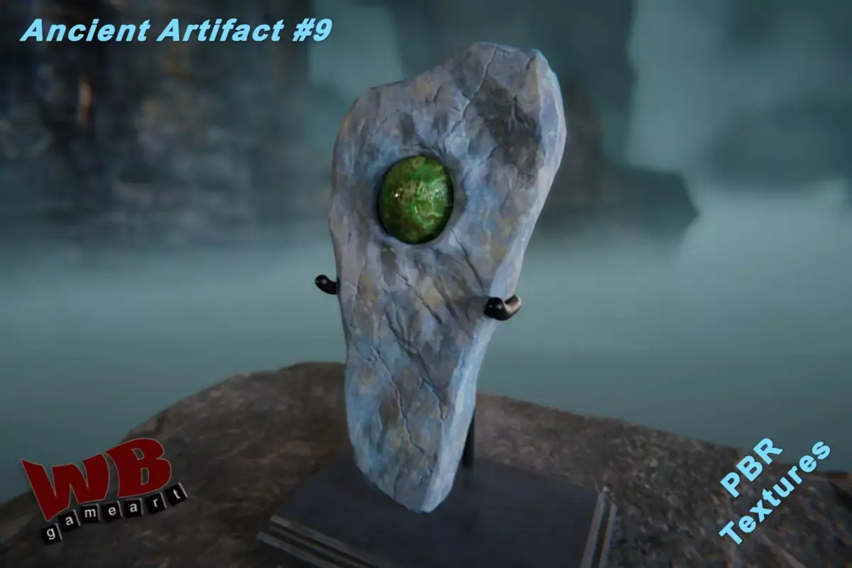 Ancient Artifact 9 Low-poly 3D model