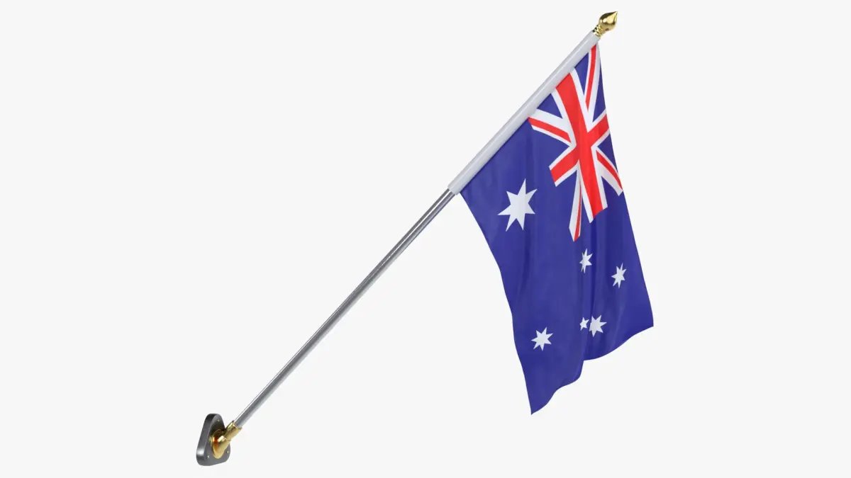  Australia Cloth Flag Wall Mount Animated 