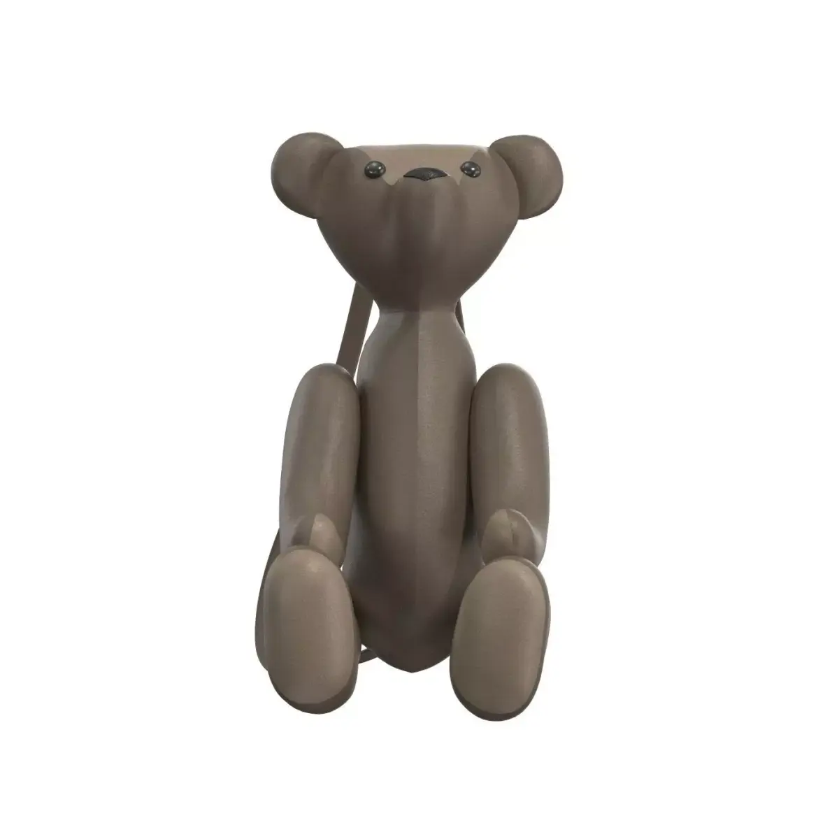 Teddy bear Leather Bag 3D model