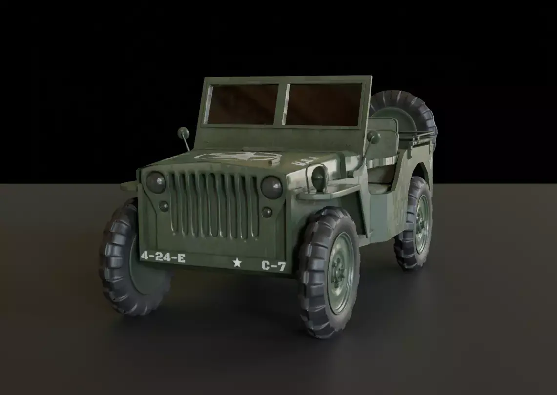 Armour Jeep 3D model