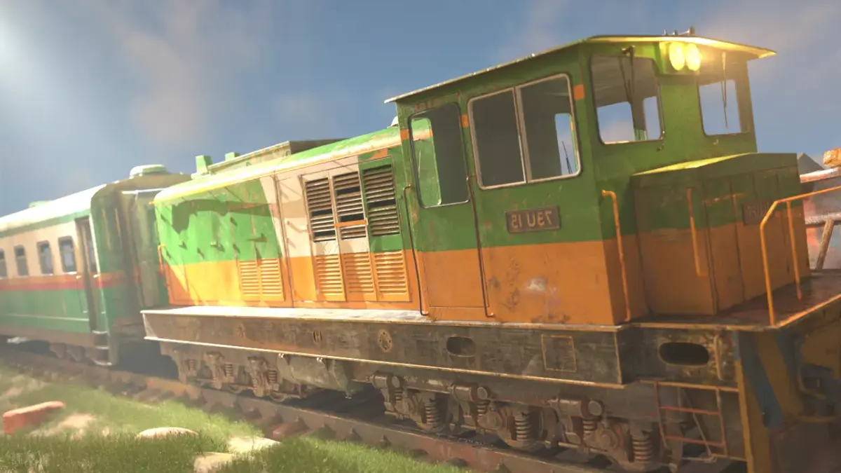 UG Train Low-poly 3D model