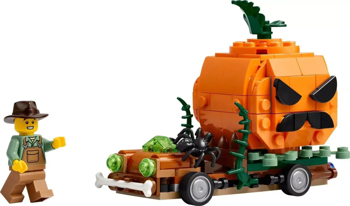 TwindBricks3D - 40822 - Jack-O-Lantern Pickup Truck 3D print model