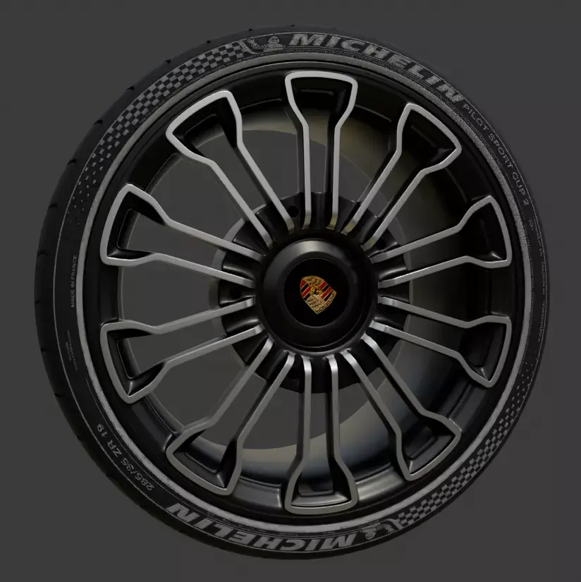 Porsche 918 Spyder Rims Free 3D model