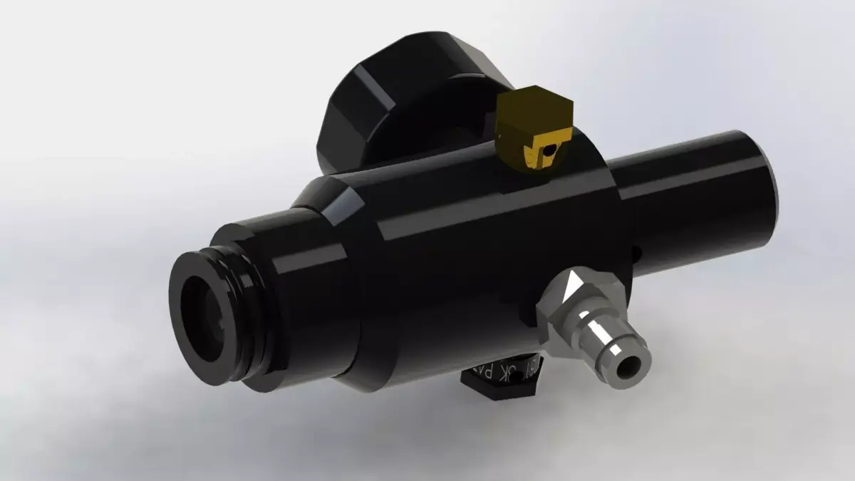 Regulator for PCP airgun or paintball Free 3D model