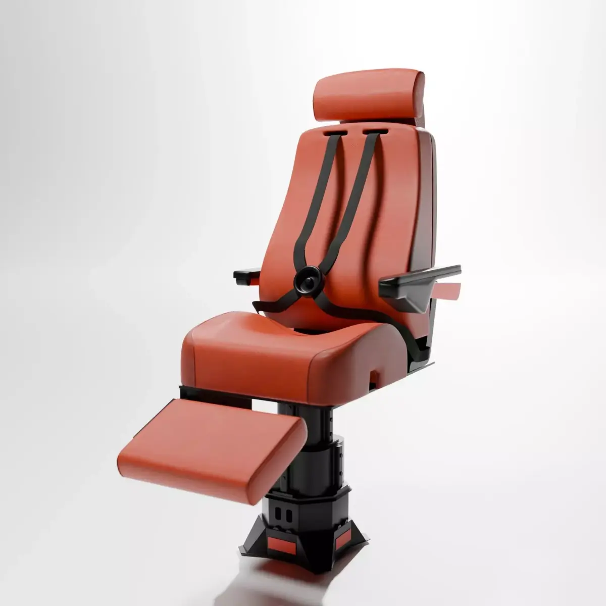 Simple Airplane Seat 3D model