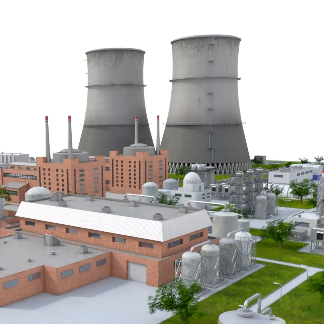 Nuclear Power Plant  purchase 3D model