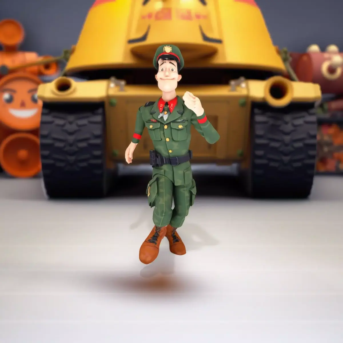 Charismatic Soldier Character model pack Low-poly 3D model