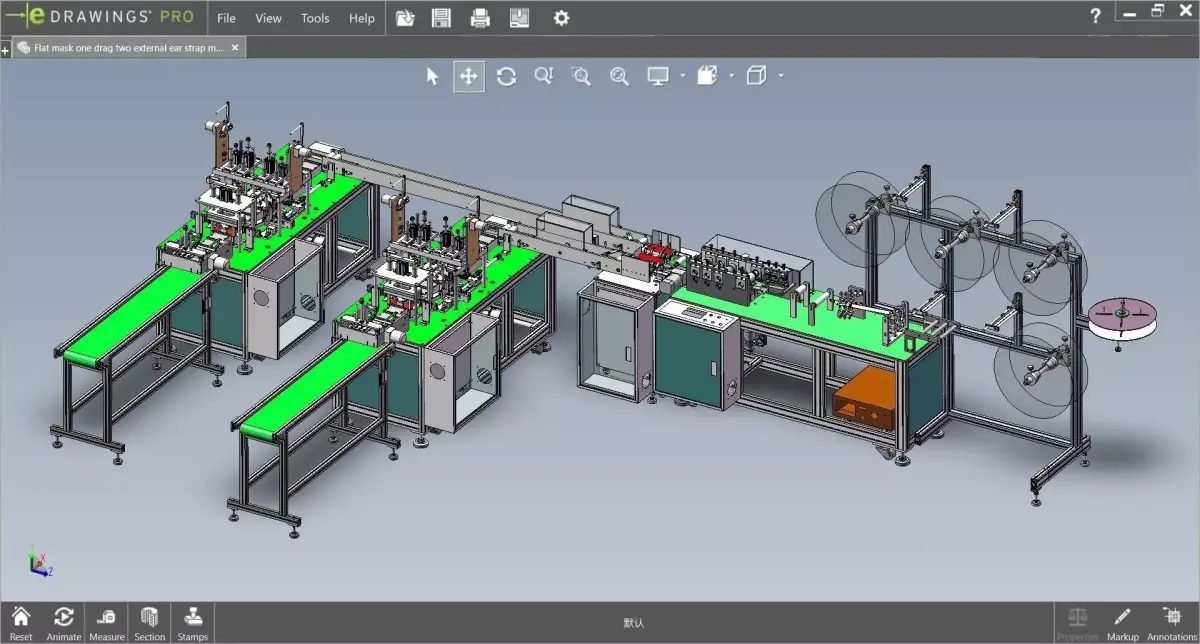 fully automatic - face mask machine 6 3D model